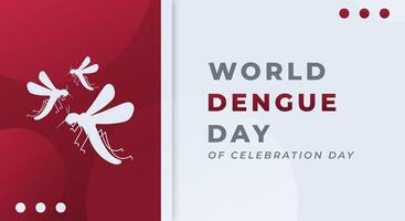 monde la dengue journée fête vecteur conception illustration pour arrière-plan, affiche, bannière, publicité, salutation carte