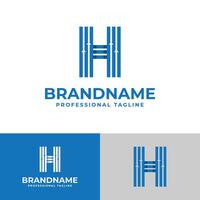 lettre h la finance logo, adapté pour affaires en relation à la finance avec h initial. vecteur