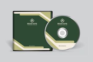 entreprise vert Couleur CD couverture conception vecteur