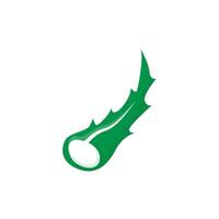 aloès Vera logo, vert plante santé conception, vecteur illustration symbole