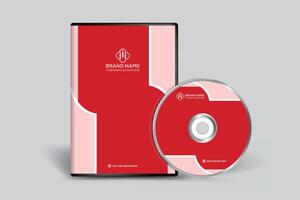 rouge Couleur DVD couverture conception vecteur