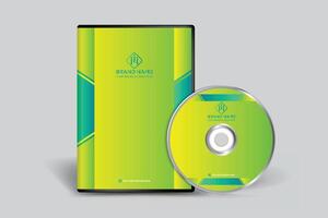 entreprise vert Couleur DVD couverture conception vecteur