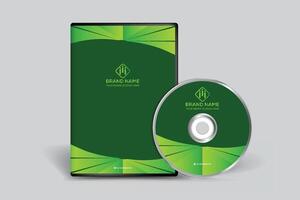 entreprise vert Couleur DVD couverture conception vecteur