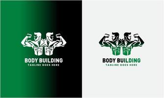 Créatif salle de sport, aptitude la musculation, logo icône goûter, sport homme concept illustration modèle vecteur