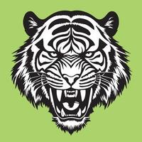 création de logo tête de tigre vecteur