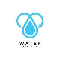 l'eau laissez tomber logo conception unique idée concept vecteur