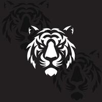 tête de tigre logo vecteur