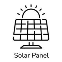 panneau solaire tendance vecteur