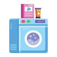 machine à laver à la mode vecteur