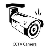 caméra de vidéosurveillance à la mode vecteur
