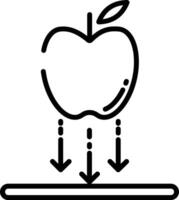 la gravité contour illustration vecteur