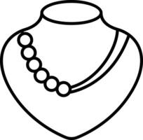 Collier contour illustration vecteur