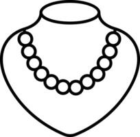 Collier contour illustration vecteur