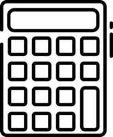 calculatrice contour illustration vecteur