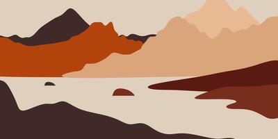 abstrait Montagne paysage illustration vecteur