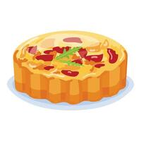 légume gâteau icône dessin animé . nourriture repas vecteur