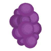 abstrait violet sphérique grappe illustration vecteur