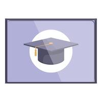 Facile basé sur le vecteur illustration de une l'obtention du diplôme casquette, parfait pour éducatif thèmes