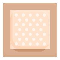 carré bandage avec points conception sur beige Contexte vecteur