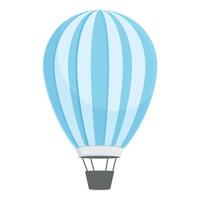 serein bleu chaud air ballon illustration vecteur