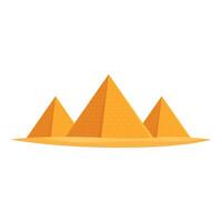 dessin animé illustration de le égyptien pyramides vecteur