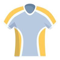 sportif bleu et Jaune T-shirt conception vecteur