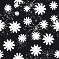 Flore fleur transparente motif design vector illustartion