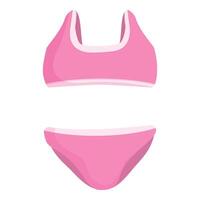 rose des sports soutien-gorge et bikini bas ensemble vecteur