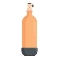 plat conception style Orange un soda siphon illustration vecteur