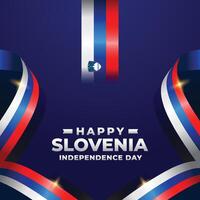 slovénie indépendance journée conception illustration collection vecteur