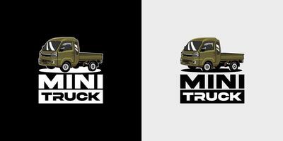 mini un camion illustration logo conception vecteur