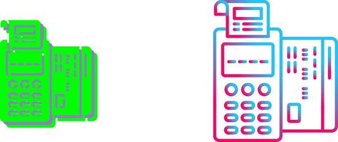 conception d'icône de terminal pos vecteur