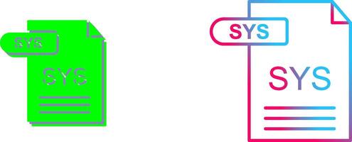 sys icône conception vecteur