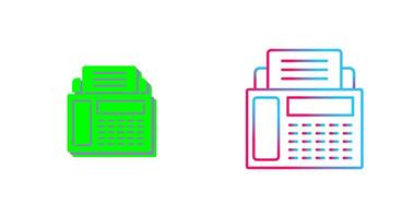 conception d'icône de télécopieur vecteur