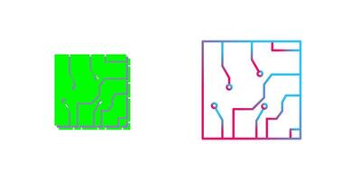 électrique circuit icône conception vecteur