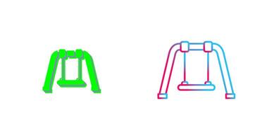 conception d'icône de balançoire vecteur