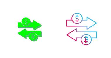 conception d'icône de change d'argent vecteur