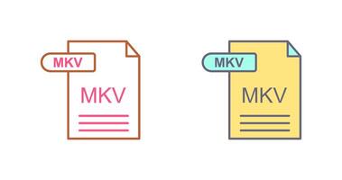 mkv icône conception vecteur