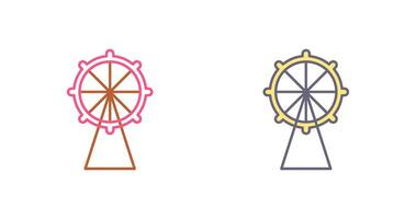 conception d'icône de grande roue vecteur