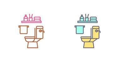 conception d'icône de toilette vecteur