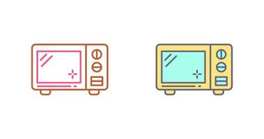 conception d'icône de micro-ondes vecteur