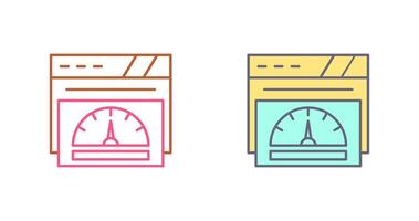 conception d'icône de compteur de vitesse vecteur