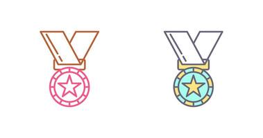 conception d'icône de médaille vecteur