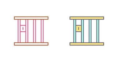 conception d'icône de prison vecteur