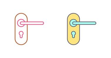 conception d'icône de serrure de porte vecteur