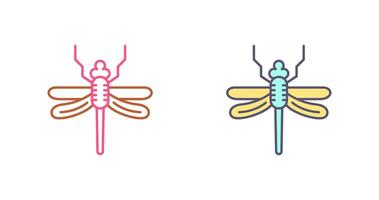 conception d'icône de libellule vecteur