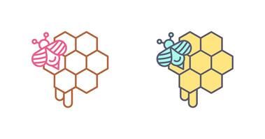 nid d'abeille icône conception vecteur