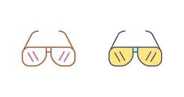 Soleil des lunettes icône conception vecteur