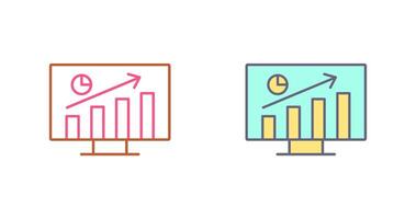 conception d'icône de statistiques vecteur