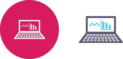 unique en ligne Statistiques icône conception vecteur